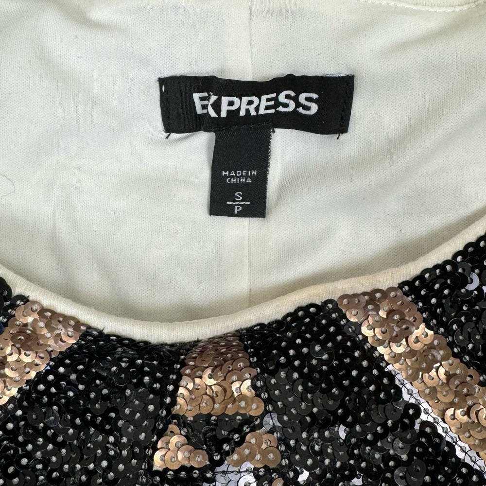 Express Art Deco Sequin Geometric Aztec Tribal Bodycon Cocktail Evening Dress - Picture 15 of 16